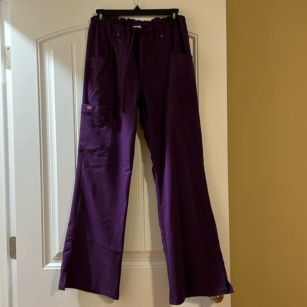 Dickie’s scrub pants eggplant